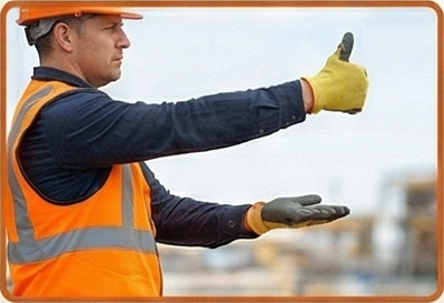 Boom Down & Hold hand signal