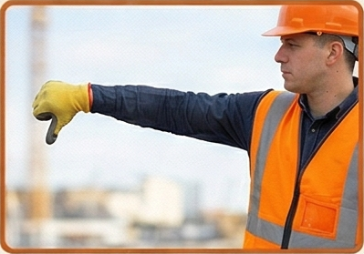 Lower Boom hand signal